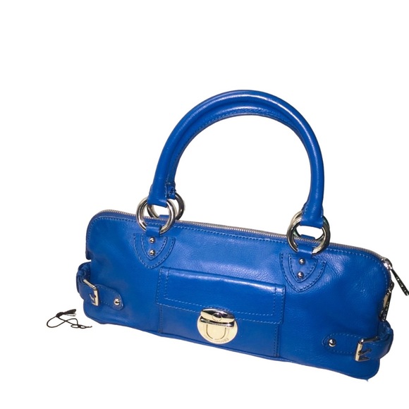 Marc Jacobs Handbags - Marc Jacobs  Rare Leather Blue Tote made in Italy